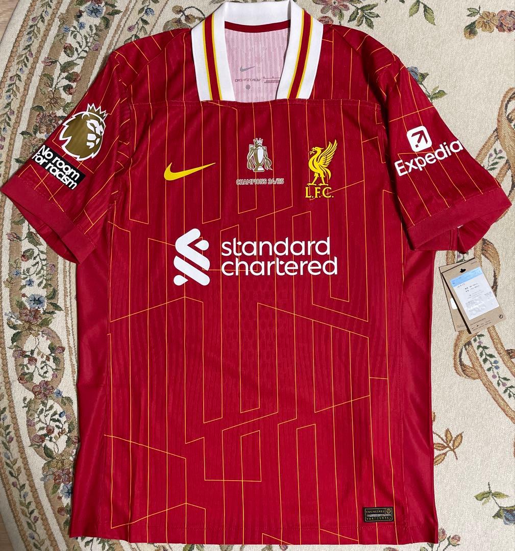 新品 正規品 リバプール 24-25 遠藤 優勝パッチ付 オーセン ユニフォーム