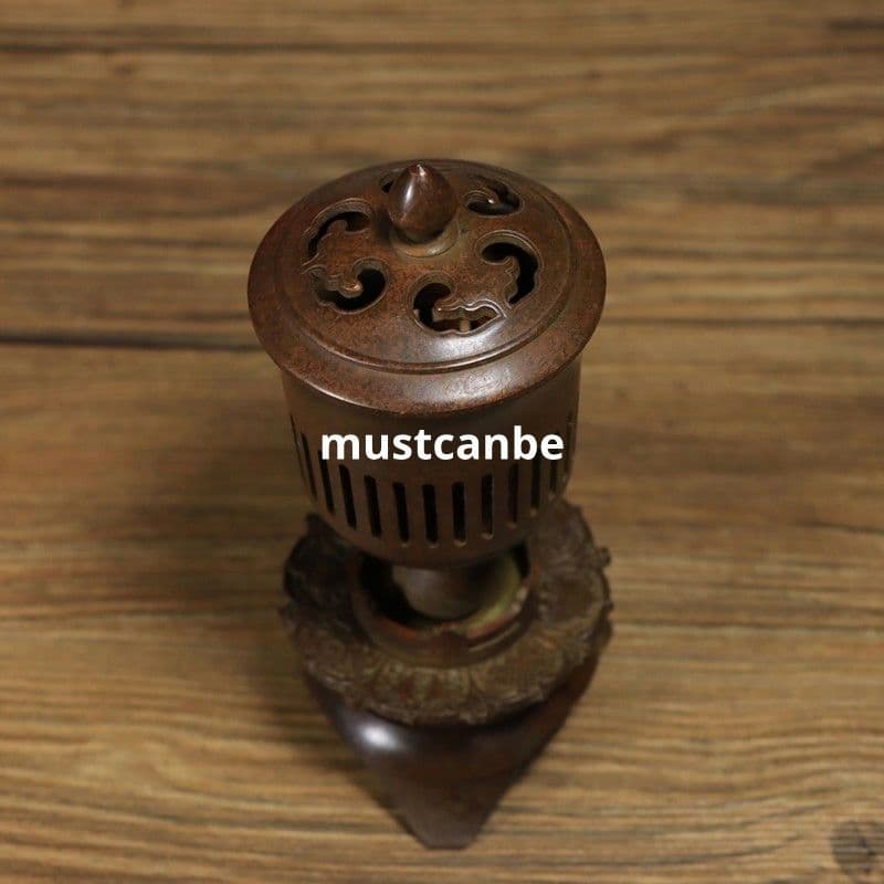 銅器 聴琴炉 宮灯香炉 香具 室内檀香炉 工芸品 置物