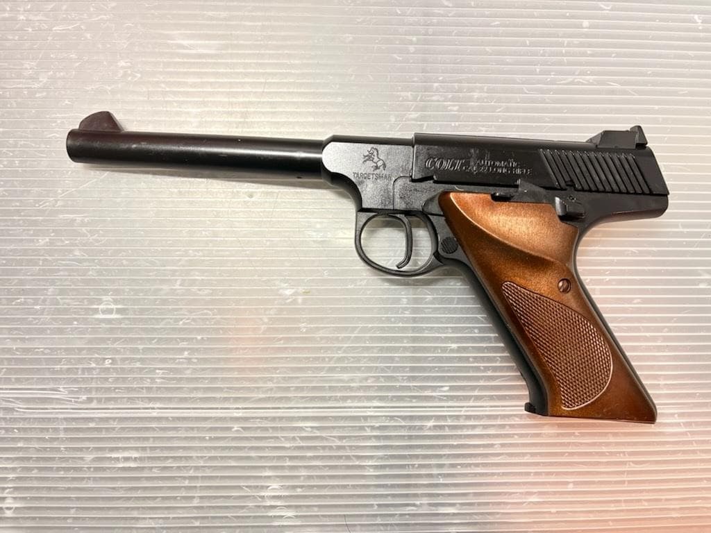 絶版品 クラウン 7mmつづみ弾 コルト ウッズマン ターゲットモデル 6インチ
