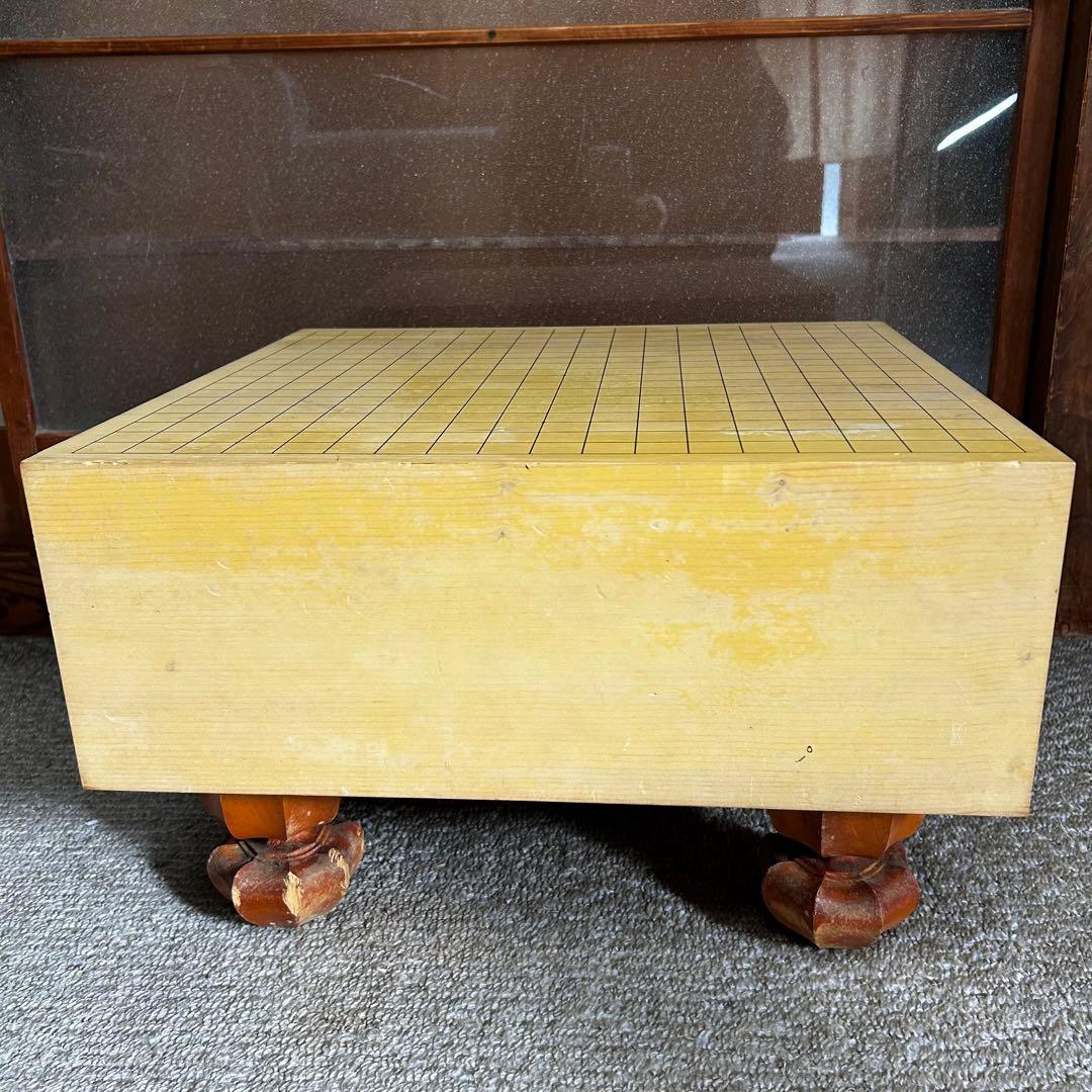 【希少】高級 国産 極厚 約4.8寸 囲碁 本榧 目が繊細 ヘソ 脚付き