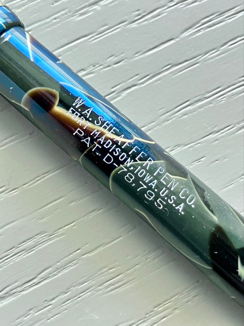 Sheaffer シェーファー 万年筆 バランス マーブル ブルー＆ブラック