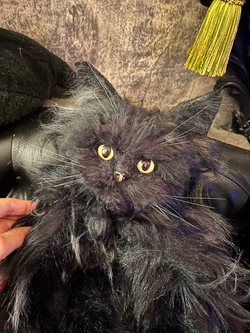 黒猫 ぬいぐるみ 等身大 リュック