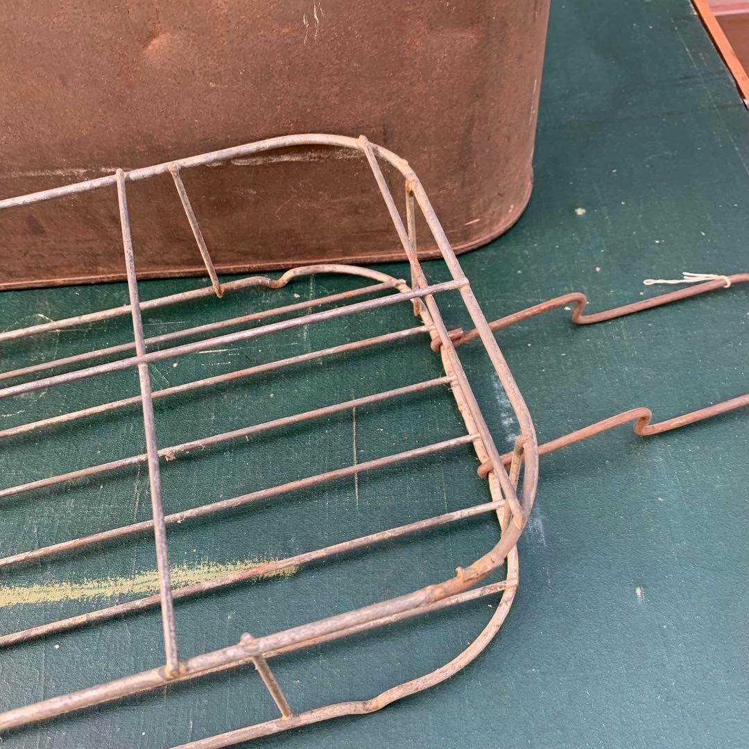 送料込！USA アンティークCOL-PAC メタルケース ボトルキャリア2点付