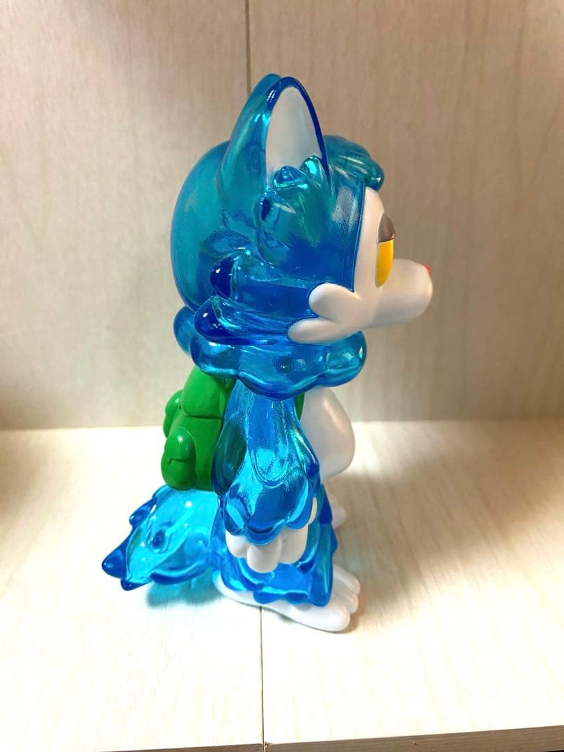 おおかみくん ゲームカラー クリアブルー ソフビ フィギュア