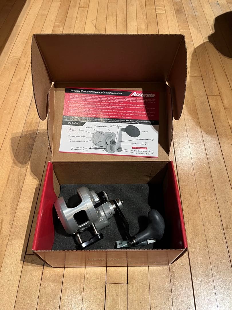 Accurate DX2-500N 2-speed リール