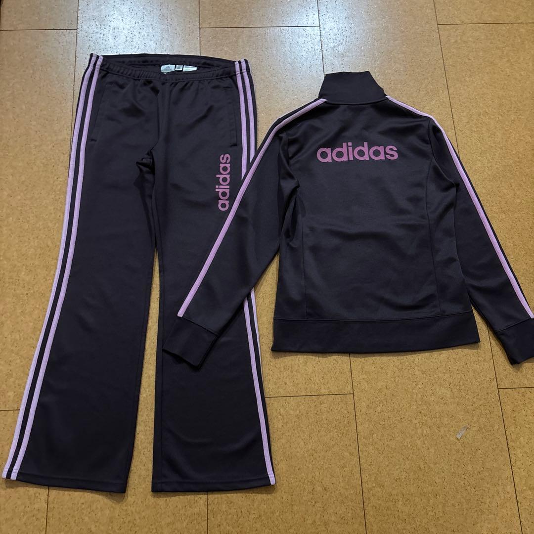 極美品　アディダス　ベロア　セットアップ　トラックジャケット　L レディース