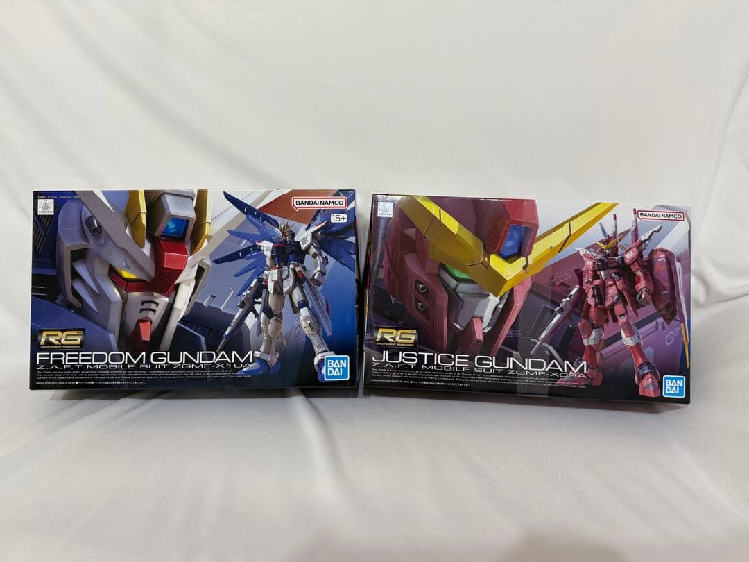 RGフリーダムガンダム&ジャスティスガンダム セット
