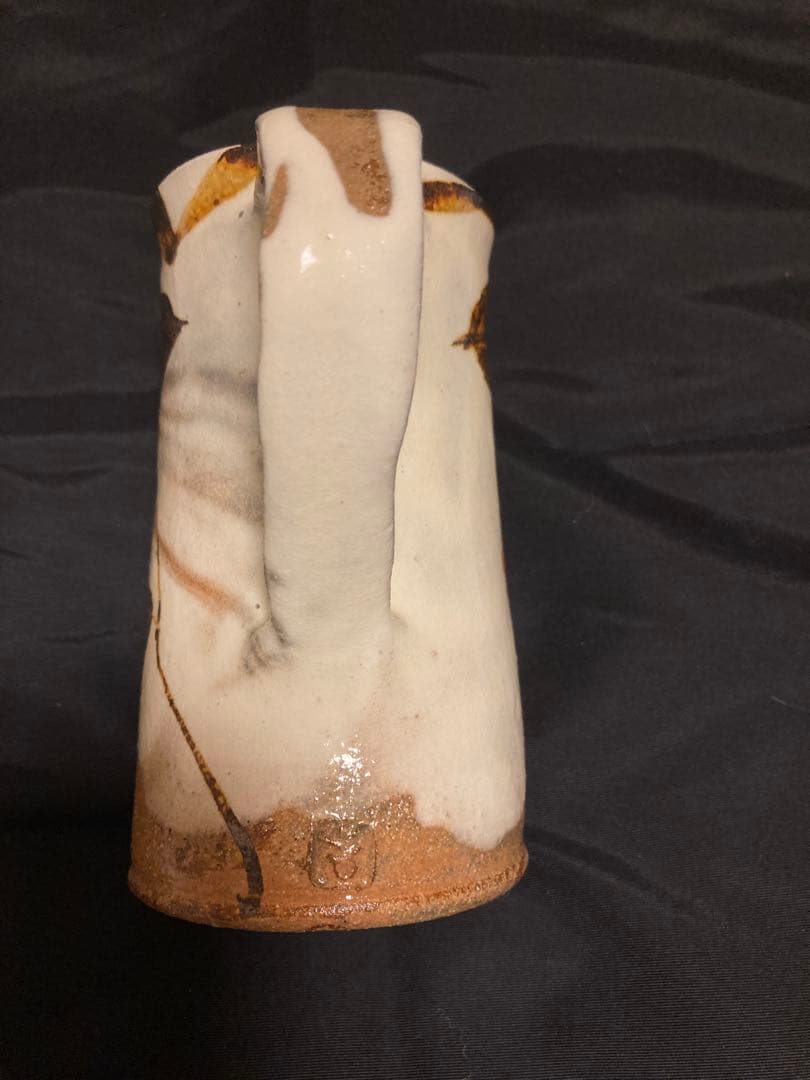 名工【水城勝】練込 水指 笠間焼 緻密な幾何学紋様 伝統工芸の極致 茶道具