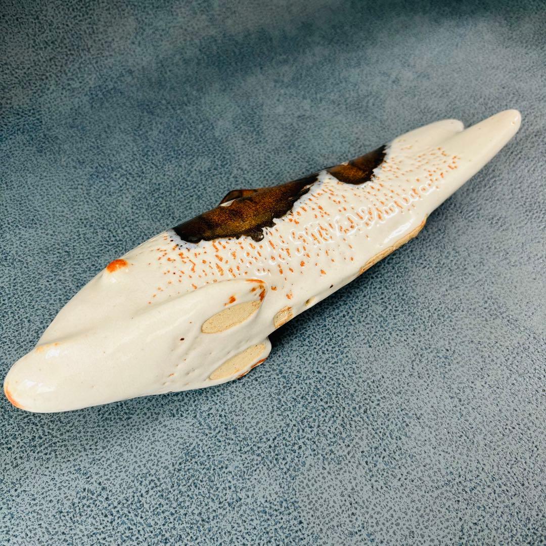 美濃焼　鯉　水野守山　置物　大小セット