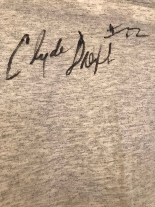 クライドドレックスラー直筆サイン入りTシャツ他