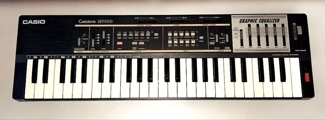 ⭐️CASIO MT-100 ビンテージシンセサイザー セミアナログ アダプター付