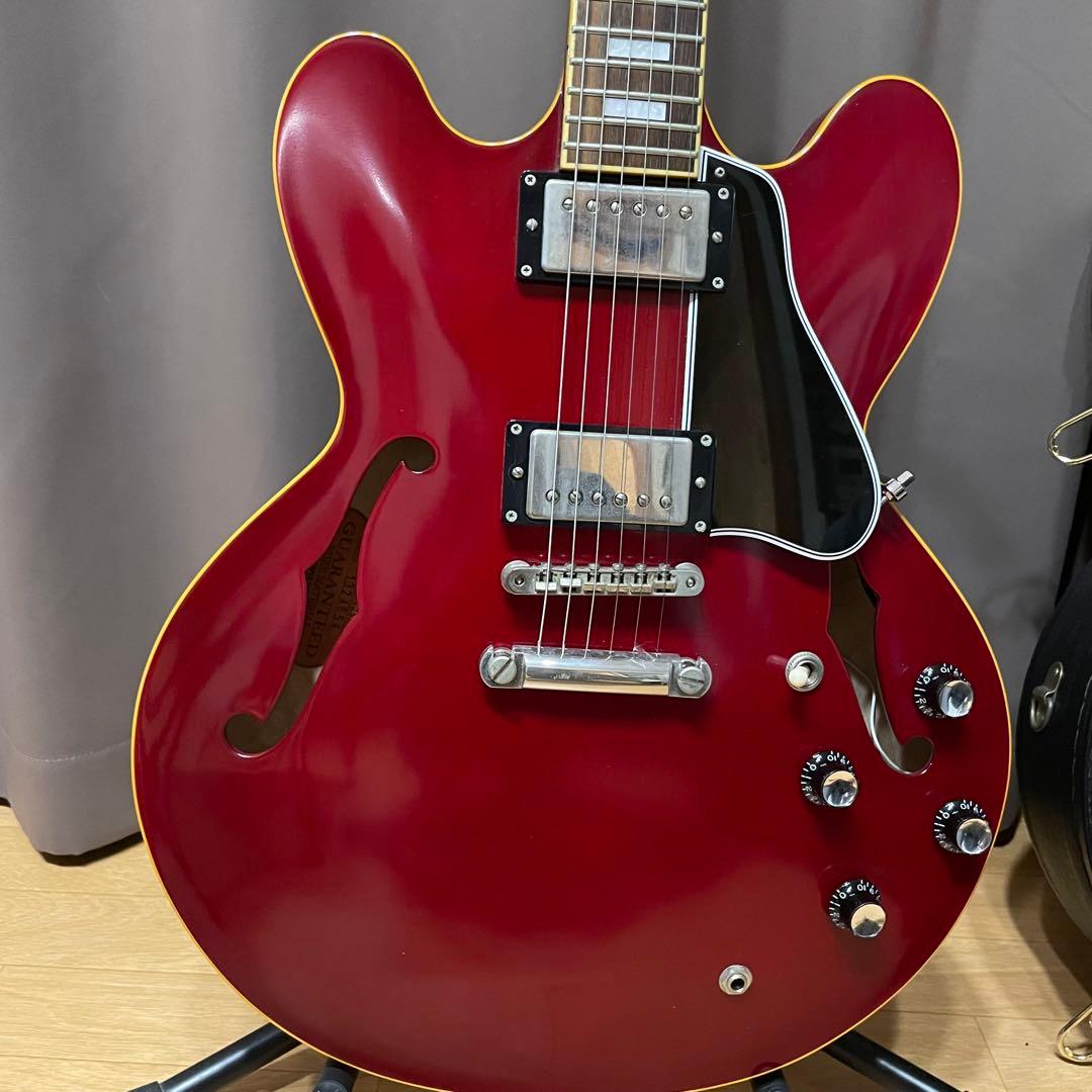 Edwards E-SA-125-LTS セミアコースティックギター 赤