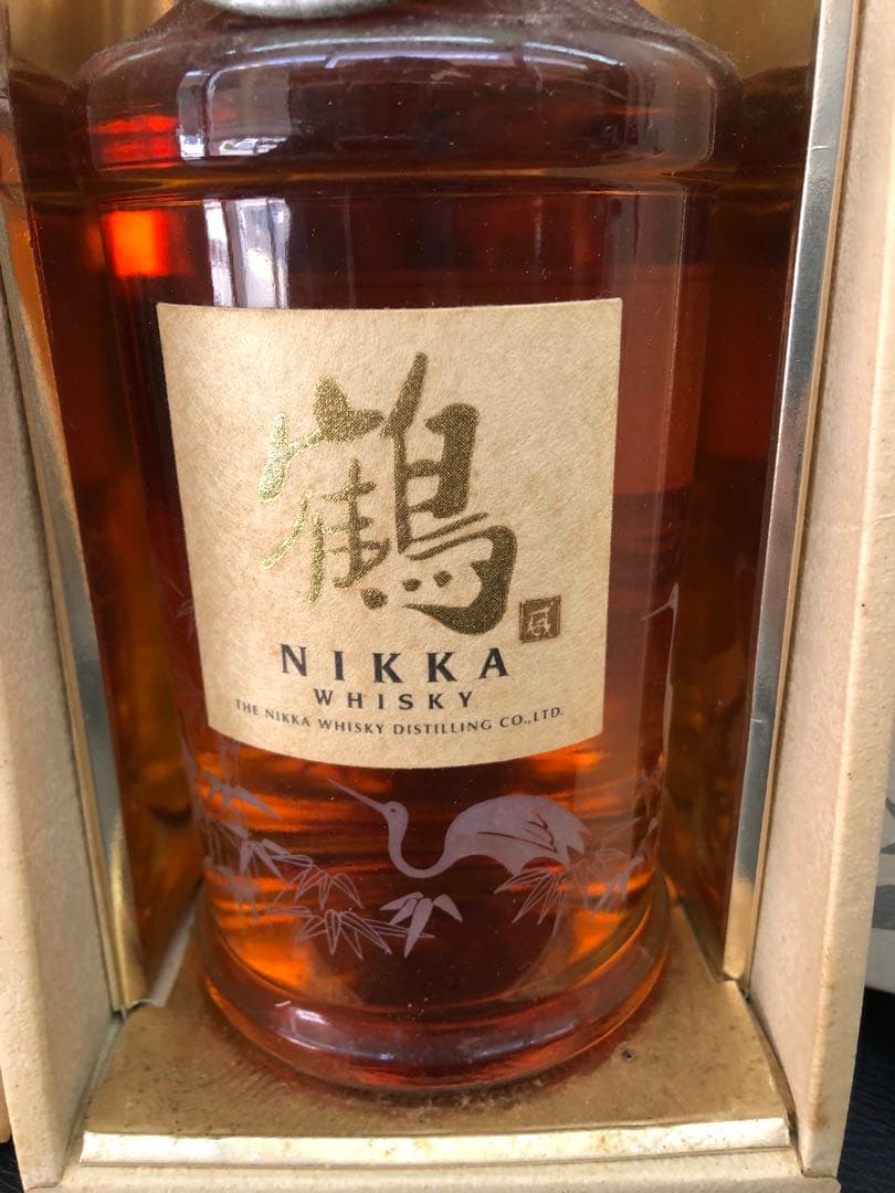 s-120 NIKKA TSURU ウイスキー 専用ボックス入り　鶴　スリム2本
