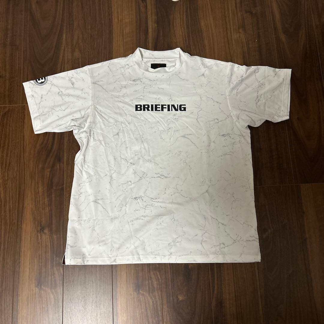 BRIEFING マーブル柄シャツ Lサイズ ホワイト