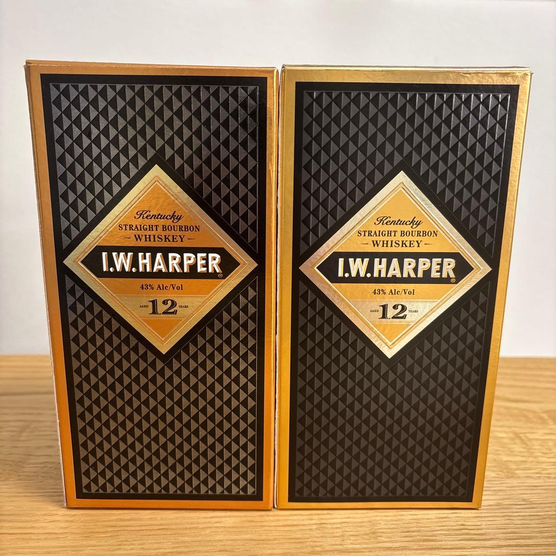 I.W. HARPER 12年 ストレートバーボンウイスキー 750ml ×2本