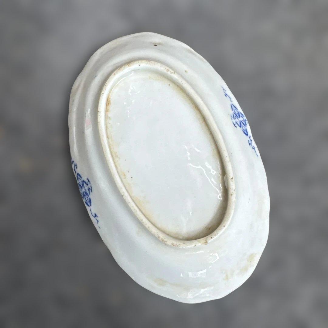 骨董　蔵出し　江戸　舟形　皿　陶器