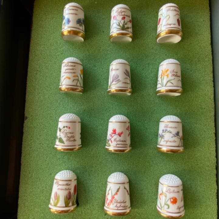 希少品！フランクリン1978年発行 シンブル 指貫き 12種セット