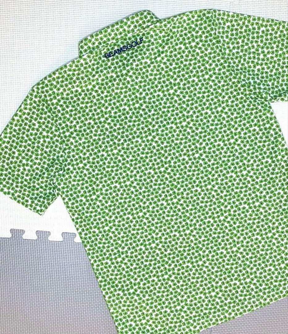 BEAMS GOLF デイジーモチーフ ボタンダウン ポロシャツ／M