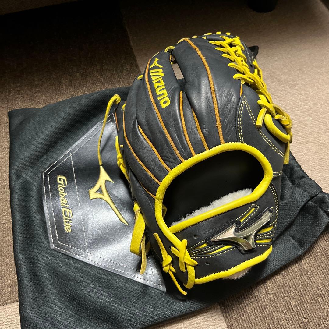美品　ミズノグローバルエリート　オーダー　軟式野球　グローブ