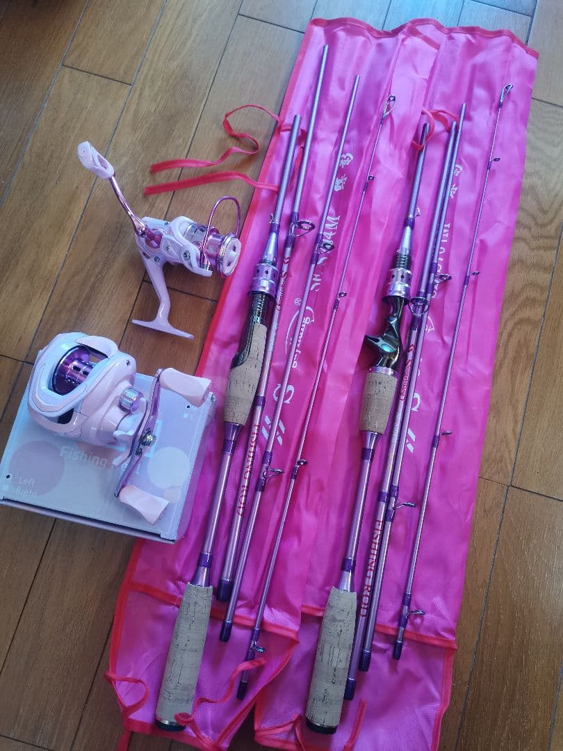 のんたんりゅちん 4Pパックロッド、スピニング ロッド＆リールセット