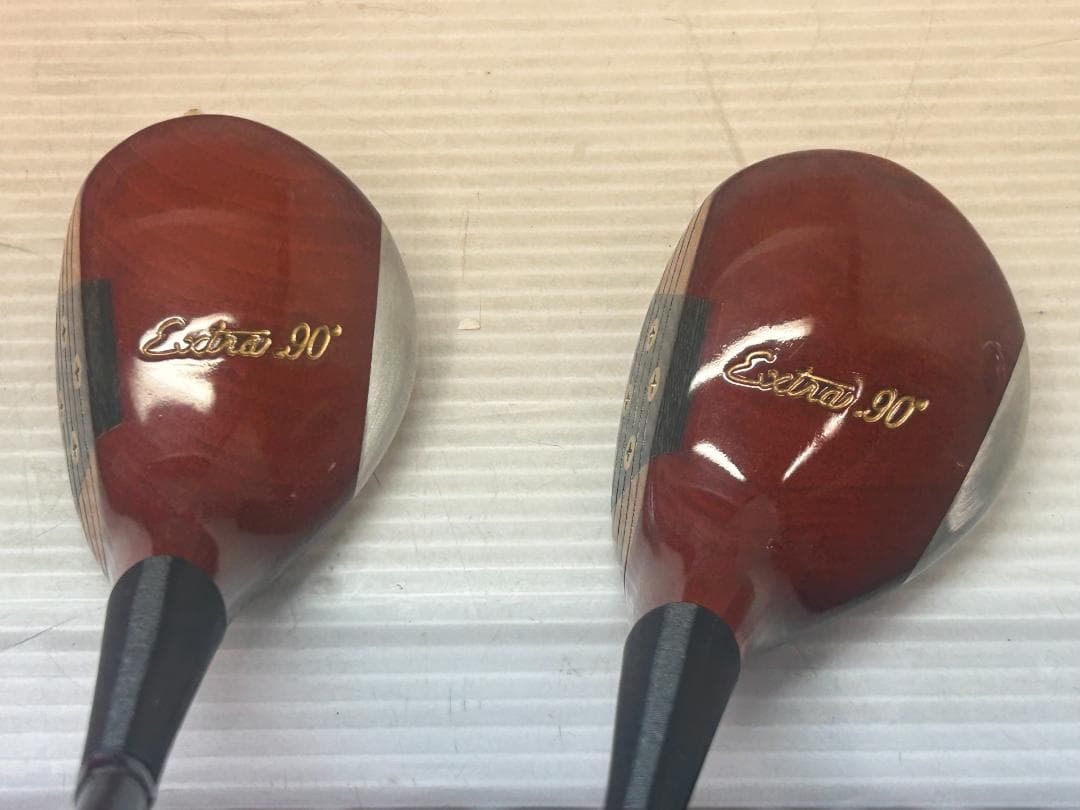 〇女性・美品【ホンマ EXTRA 90】パーシモンウッド３・４【ヘッドカバー付き