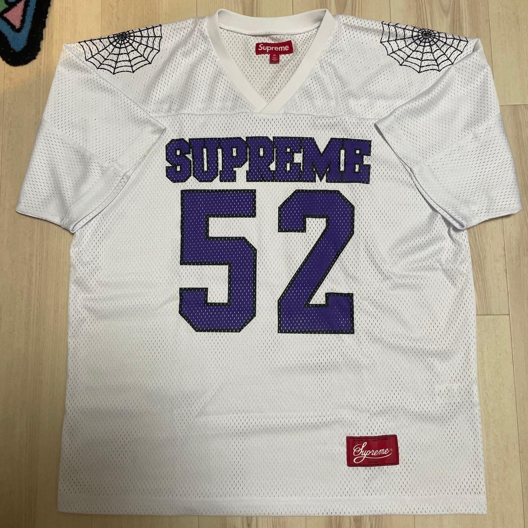 シャツ Supreme Spiderweb Football Jersey whiteM