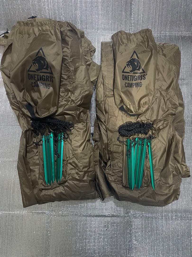 ONETIGRIS ポンチョシェルター2セット ブラウン