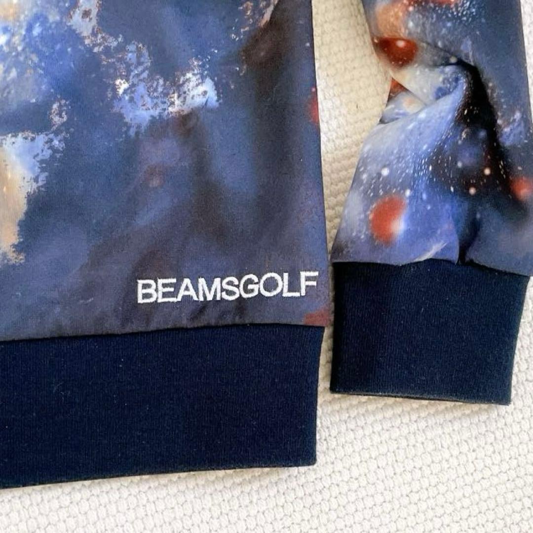 BEAMSGOLF ビームスゴルフ　宇宙プリントスウェットパーカー　L