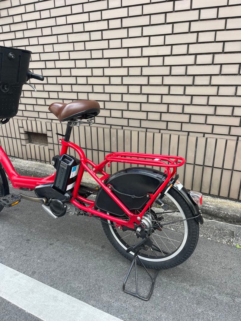 レッド 電動アシスト自転車 チャイルドシート付き
