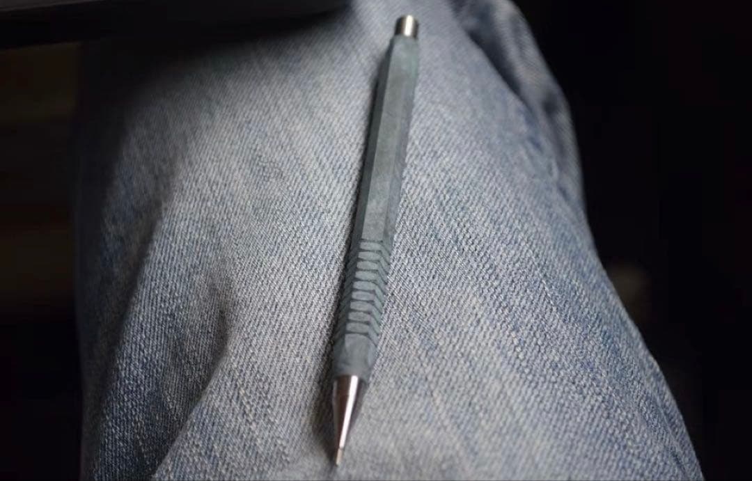 廣瀬鐵筆堂 カスタムP20x (真鍮六角/緑青)