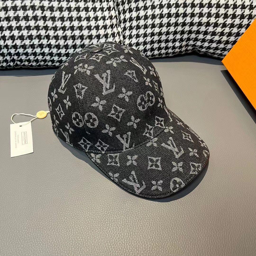 LOUIS VUITTON ルイヴィトン モノグラムデニム キャップ ブラック