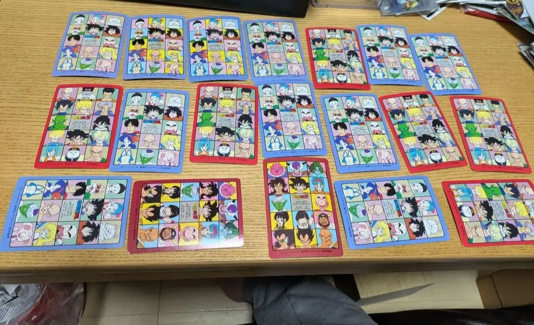 当時物ドラゴンボール ビジュアルアドベンチャーカード19種セット（キラ1枚有り）