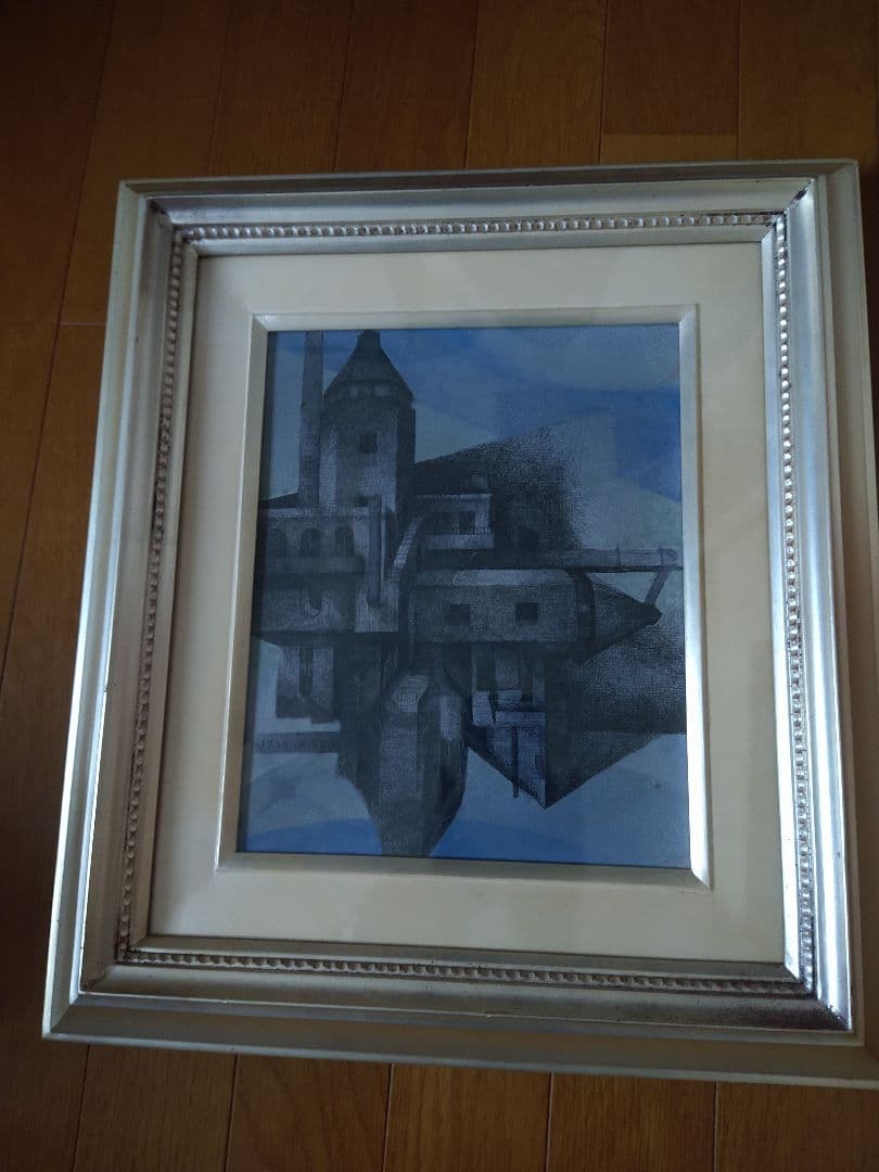 和田徹 ＷＡＤＡ　抽象画　原作 線描油絵作品　１９８５