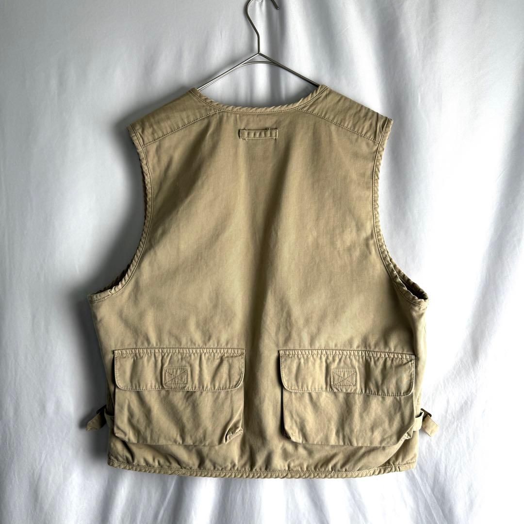 90s OLD GAP コットン サファリ ベスト M ベージュ