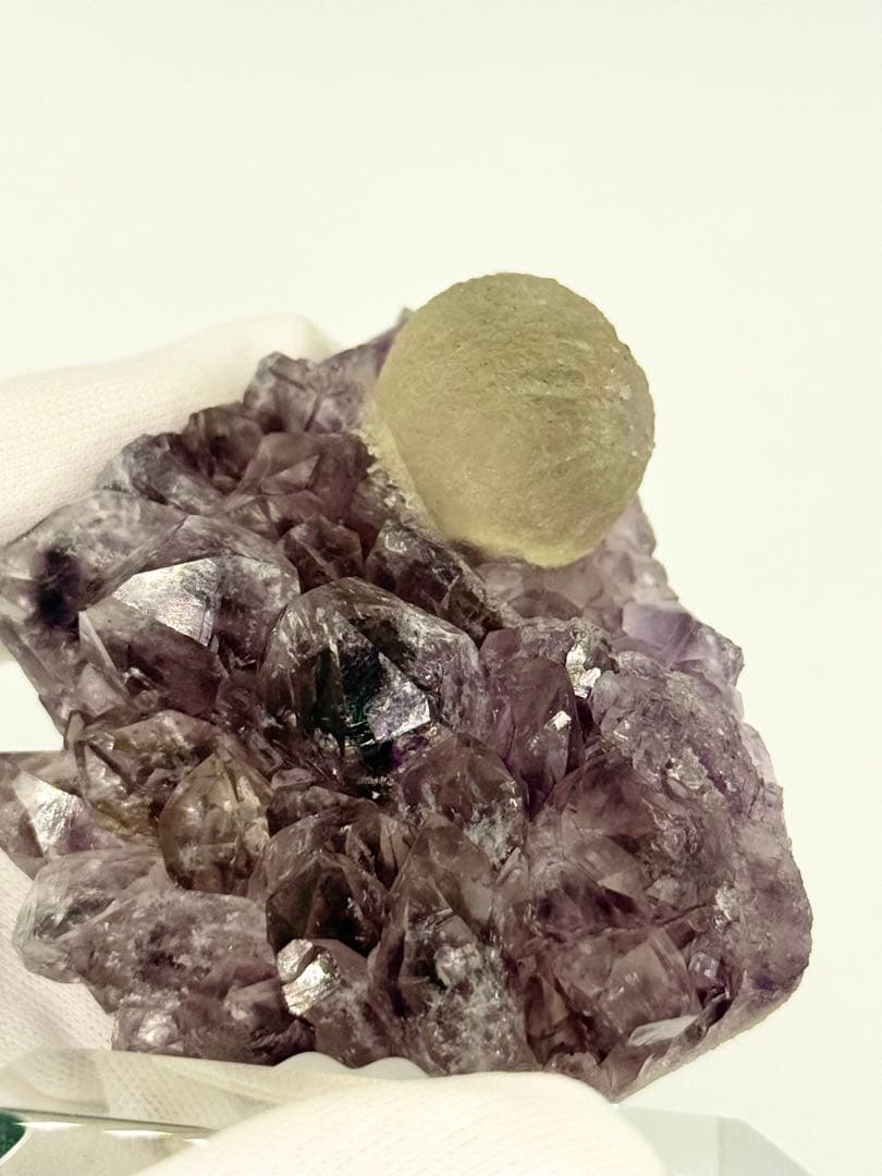 球状フローライト　インド産　蛍石　原石標本　鉱物標本　原石　ポンデリング