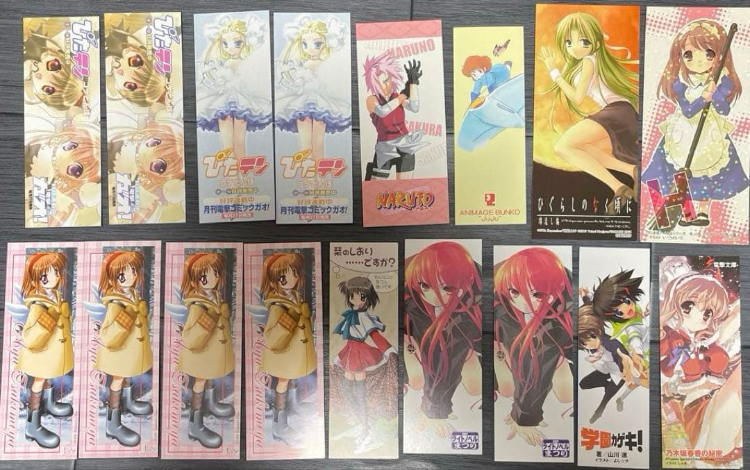 アニメ・マンガ　しおり117枚セット