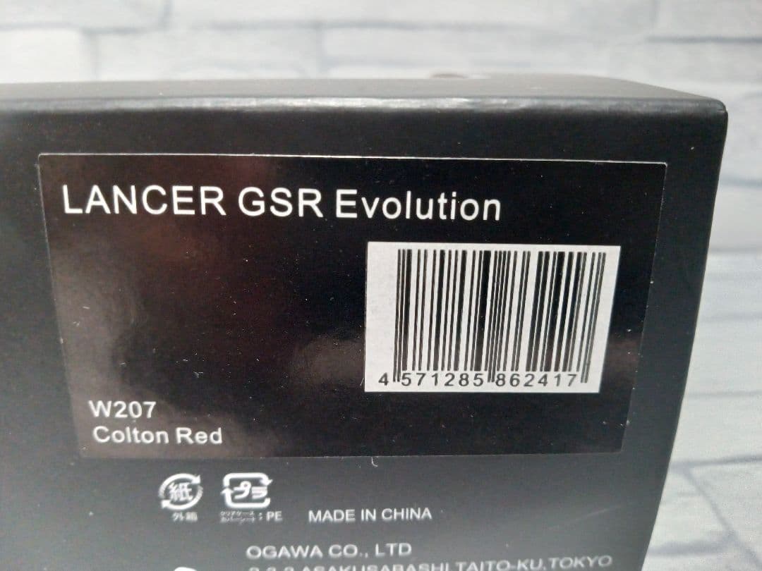 1/43 三菱　ランサーGSRエボリューション　初代ランエボ　レッド　ミニカー