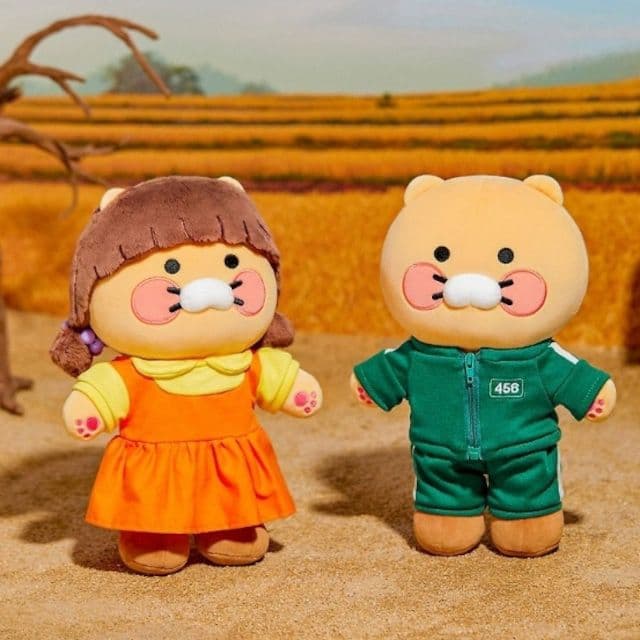 レア　新品ヨンヒXチュンシク着せ替えビッグぬいぐるみ　イカゲーム