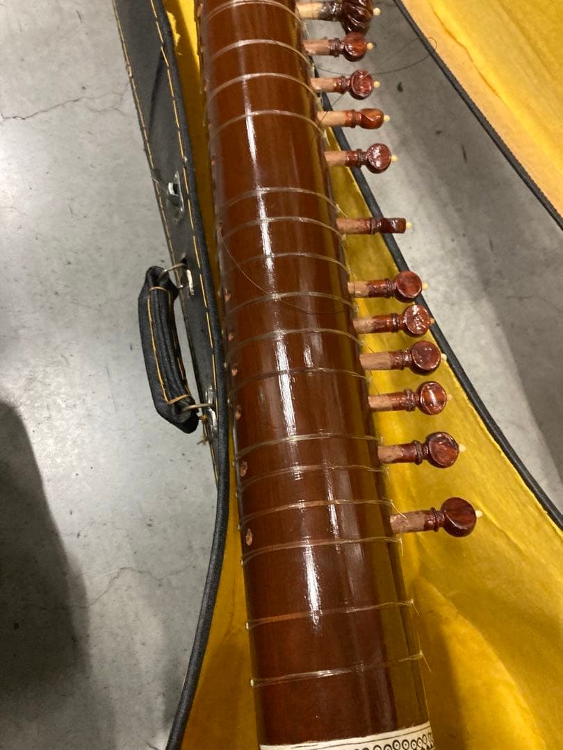 インド 民族楽器 弦楽器 シタール 長さ122cm