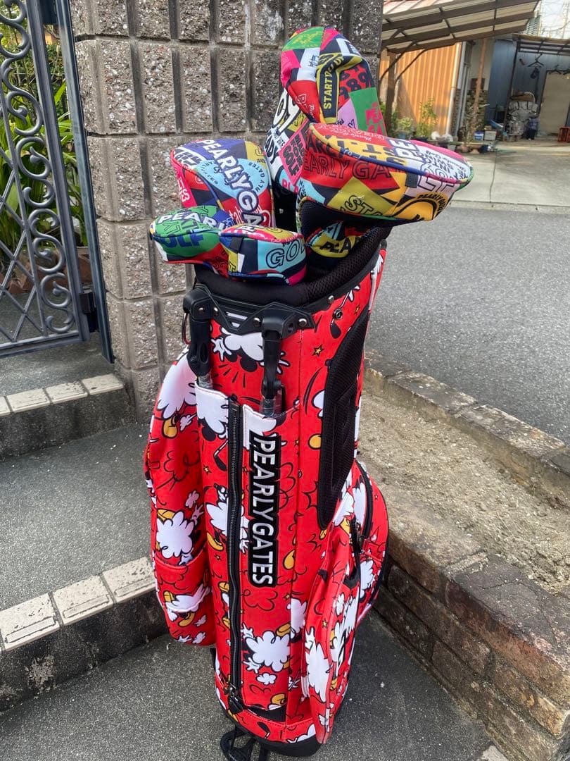 ギルティー パーリーゲイツキャディーバックとヘッドカバーセット