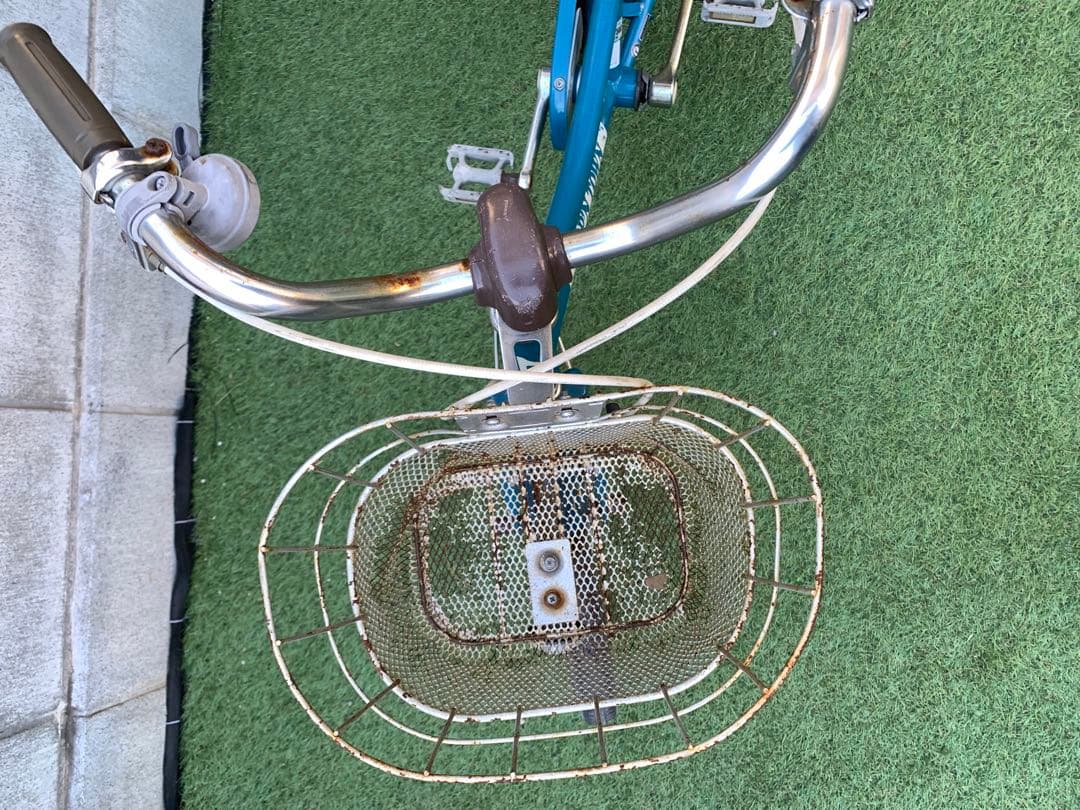 ※引き取り限定！子供用自転車 女の子 18インチ 水色