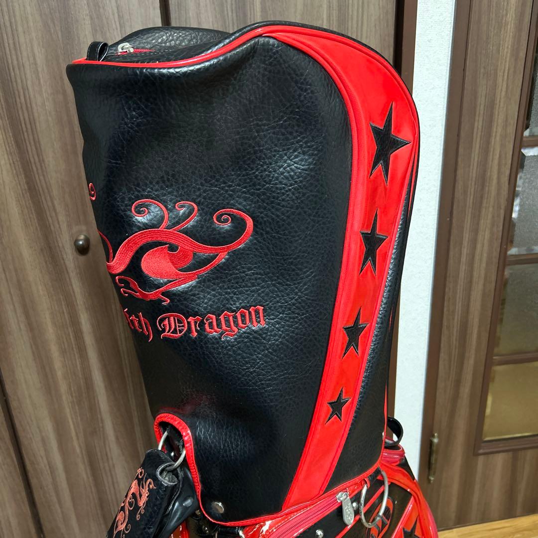 Dance With Dragon ダンスウィズドラゴン キャディバッグ 黒/赤