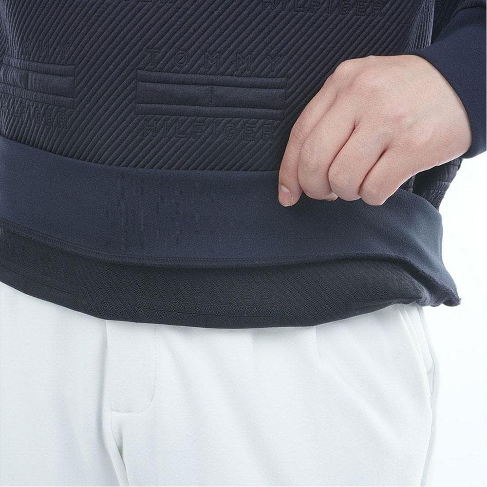 トミーヒルフィガー モックネックスウェット【L寸】ネイビー thma575