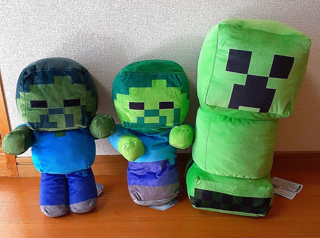【マイクラ】ぬいぐるみセット　クリーパー　ゾンビ　ピグリン　ウォーデン
