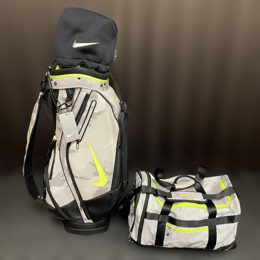 ナイキ6点セットキャディバッグボストンバッグ新品アイアンカバー新品ネームタグ付き