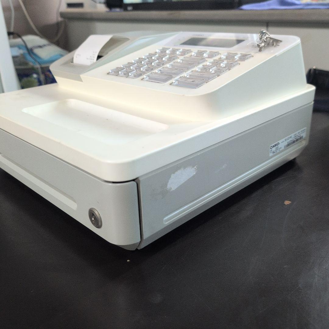 16　CASIO カシオ レジスター 4部門 小型ドロア SE-G2-WE