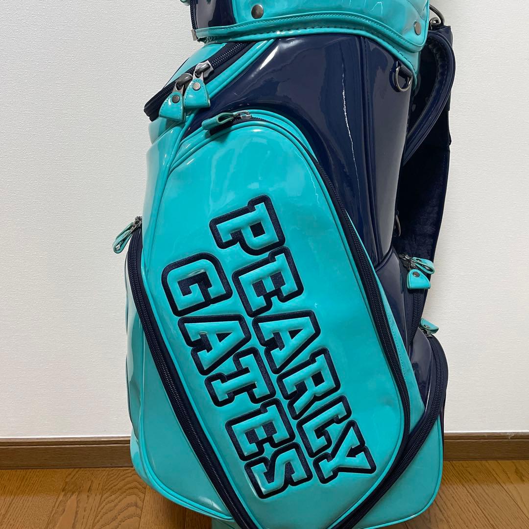 パーリーゲーツ　PEARLY GATES キャディバッグ　ターコイズブルー