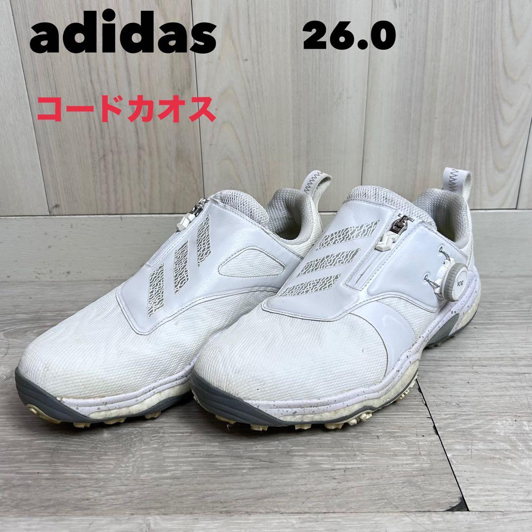 【ゴルフ】アディダス コードカオス 26.0 ホワイト SIDAS