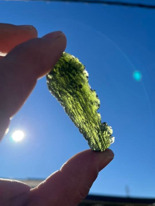 希少　モルダバイト18.4g インパクトガラス