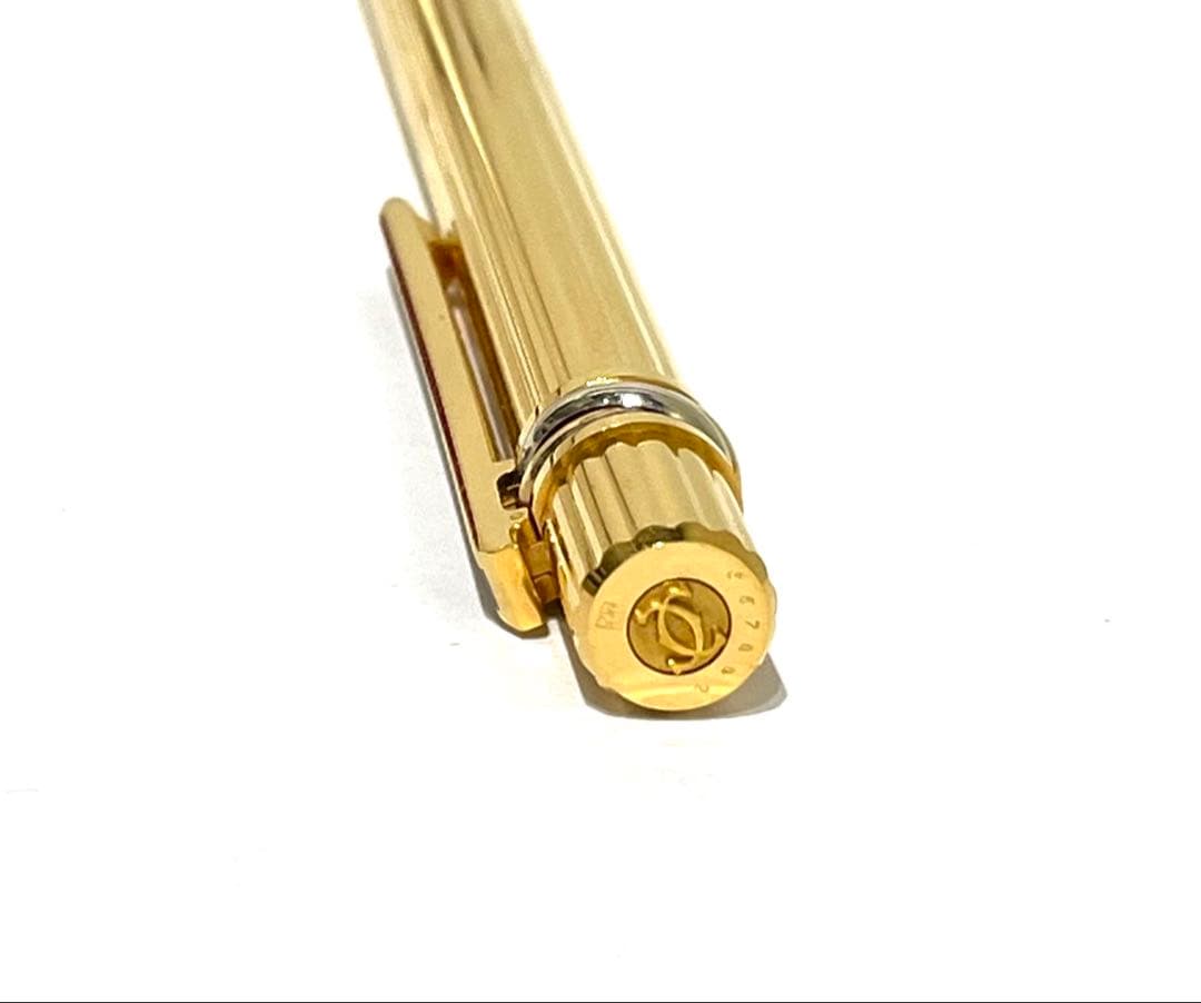 Cartier マスト ドゥ カルティエ ボールペン ツイスト式 ゴールド